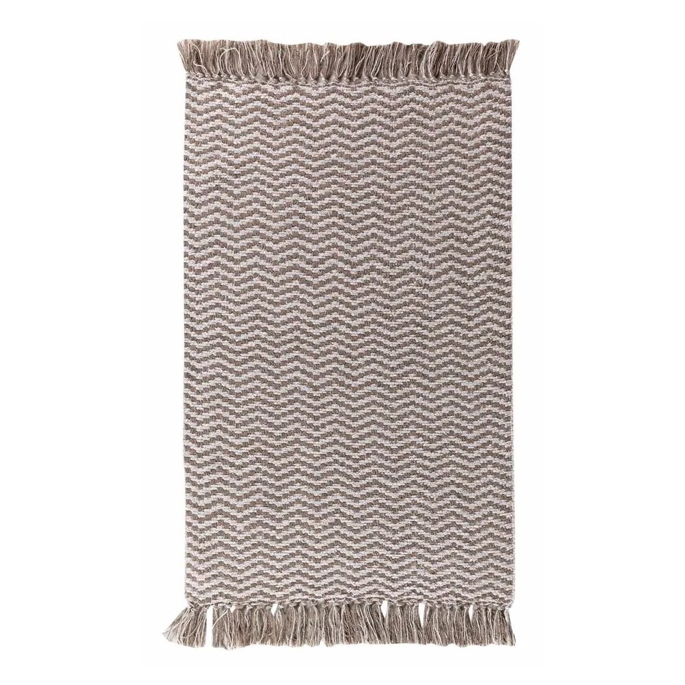 Svjetlo smeđi periv tepih 50x80 cm Alessia – douceur d'intérieur