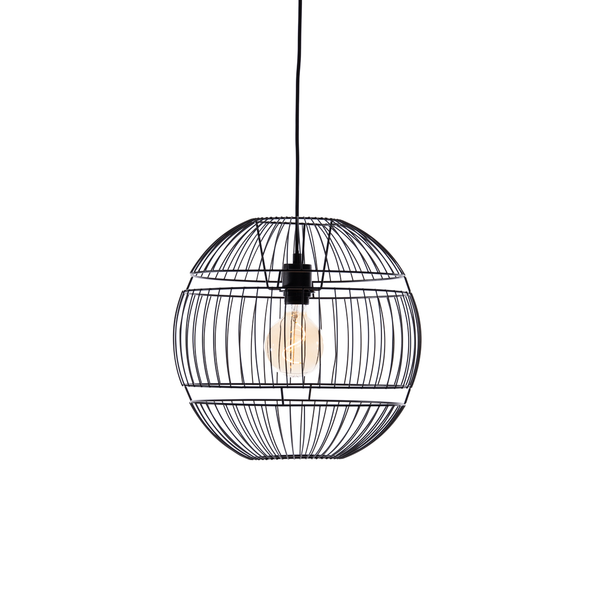 Moderna viseća svjetiljka crna 38 cm - Sphaera