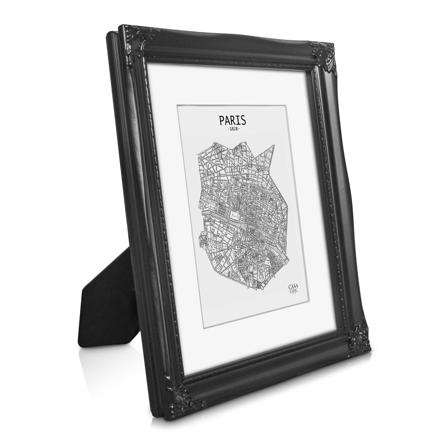 Casa Chic Regent, okvir za slike, pravokutni, fotografije 25 × 20 cm, nosač, staklo, rokoko