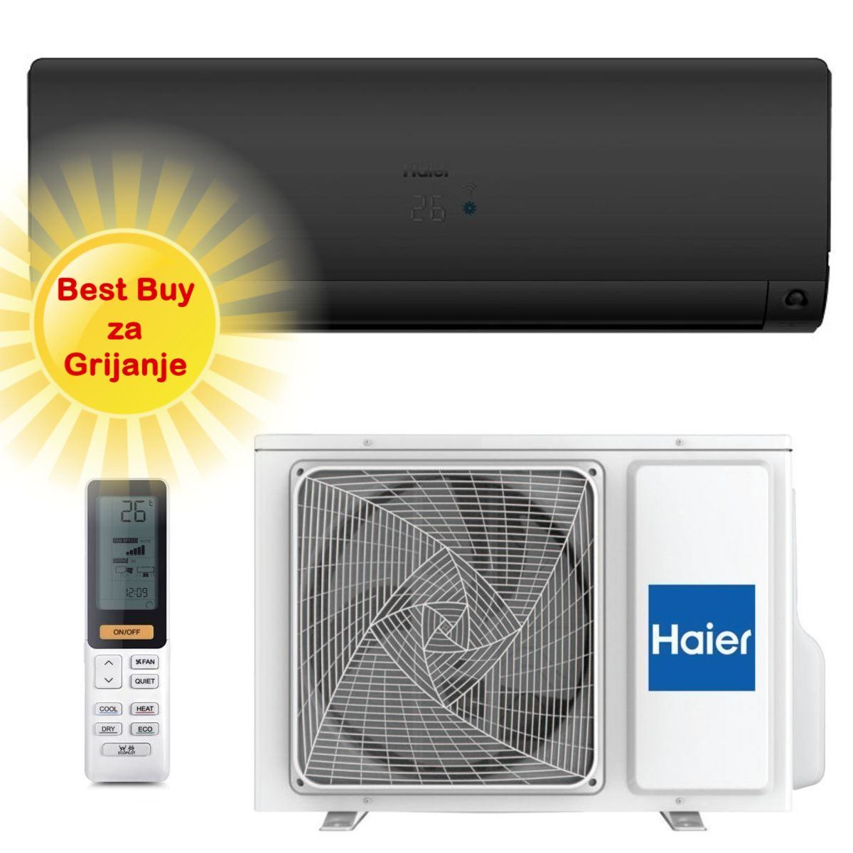 Haier Klima Uređaj 5,2Kw As50S2Sf1Fa-Bh/1U50Keffra-1