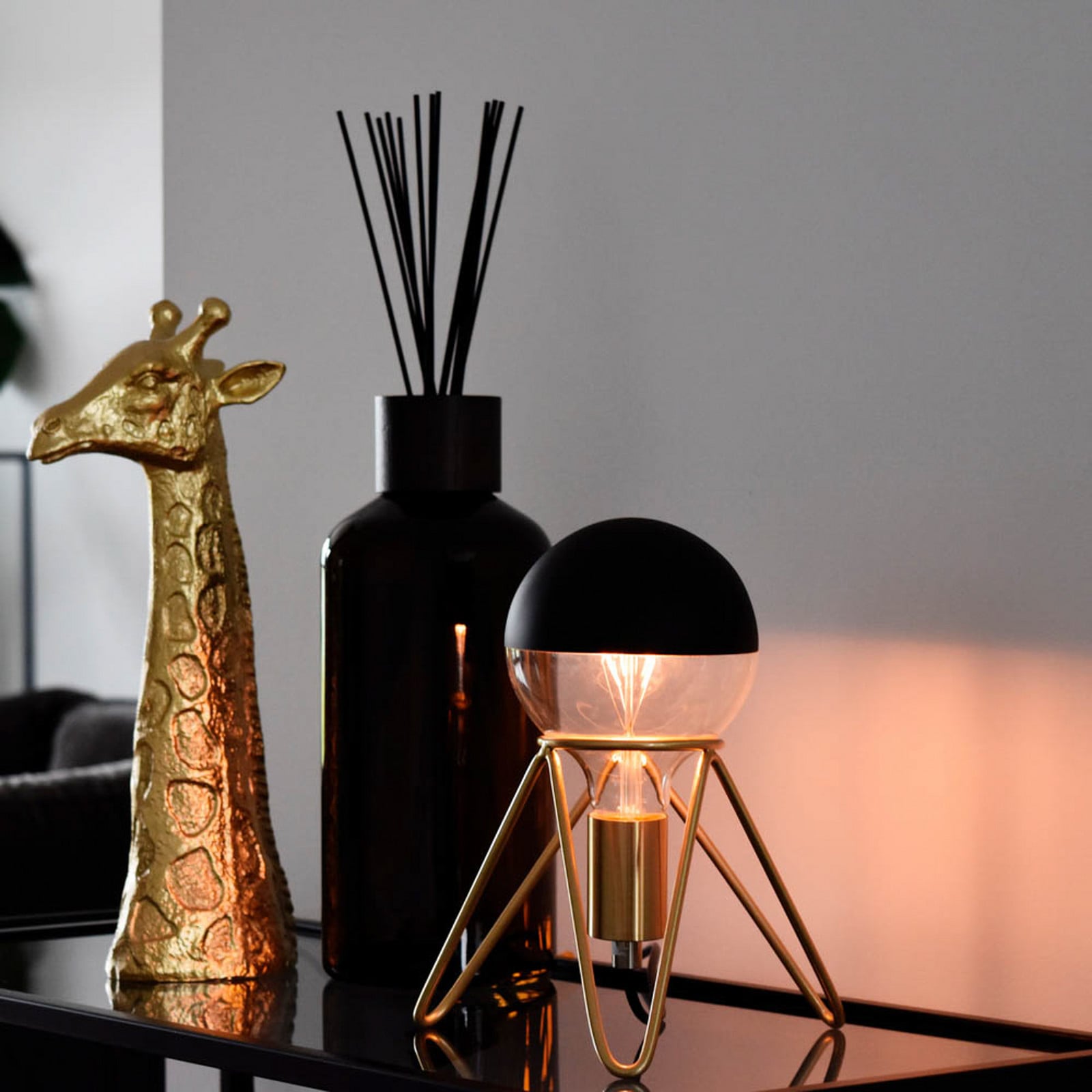 Calex G125 Gornje ogledalo E27 4W crno Ø12,5cm