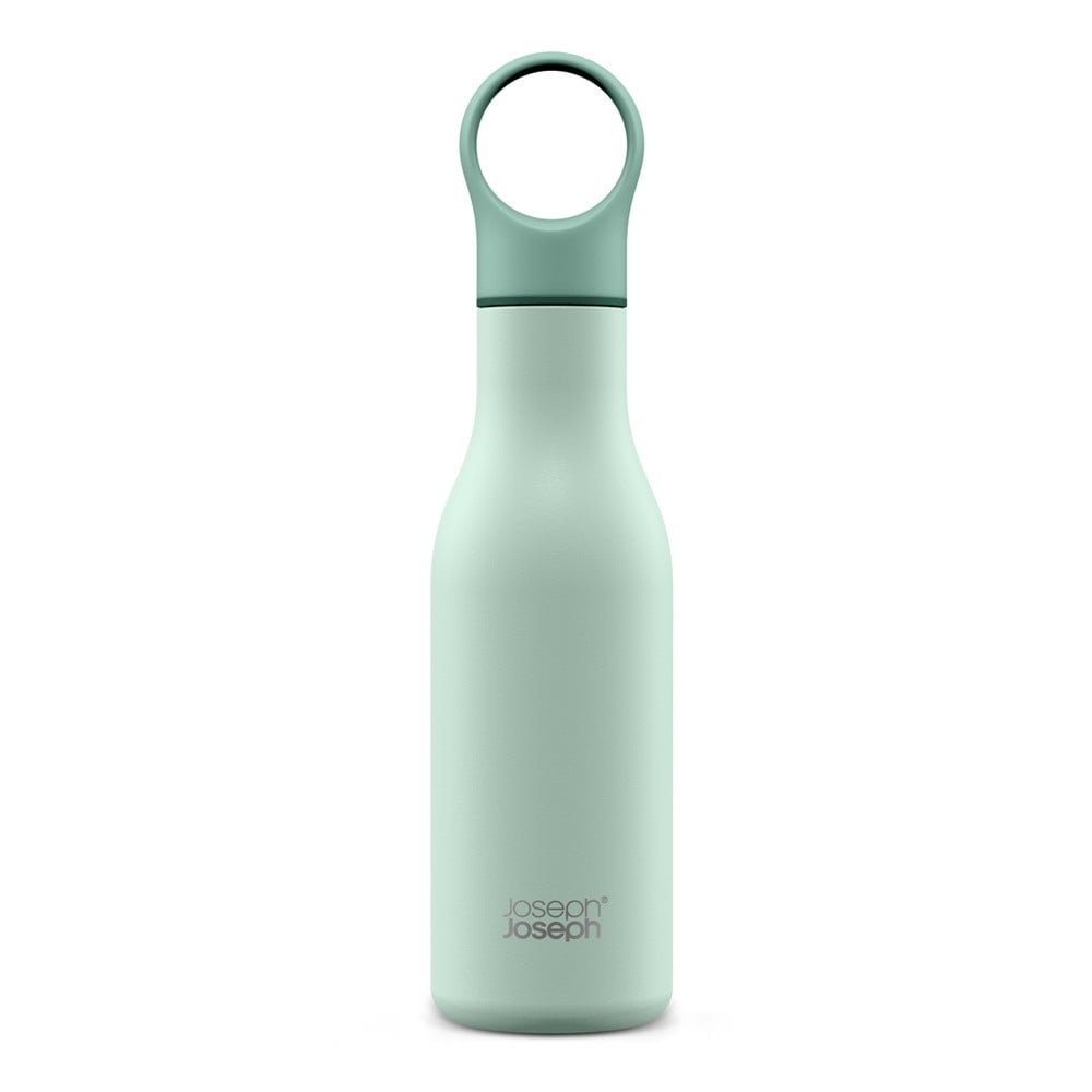Mentol zelena boca za vodu za put od nehrđajućeg čelika 500 ml Loop – Joseph Joseph