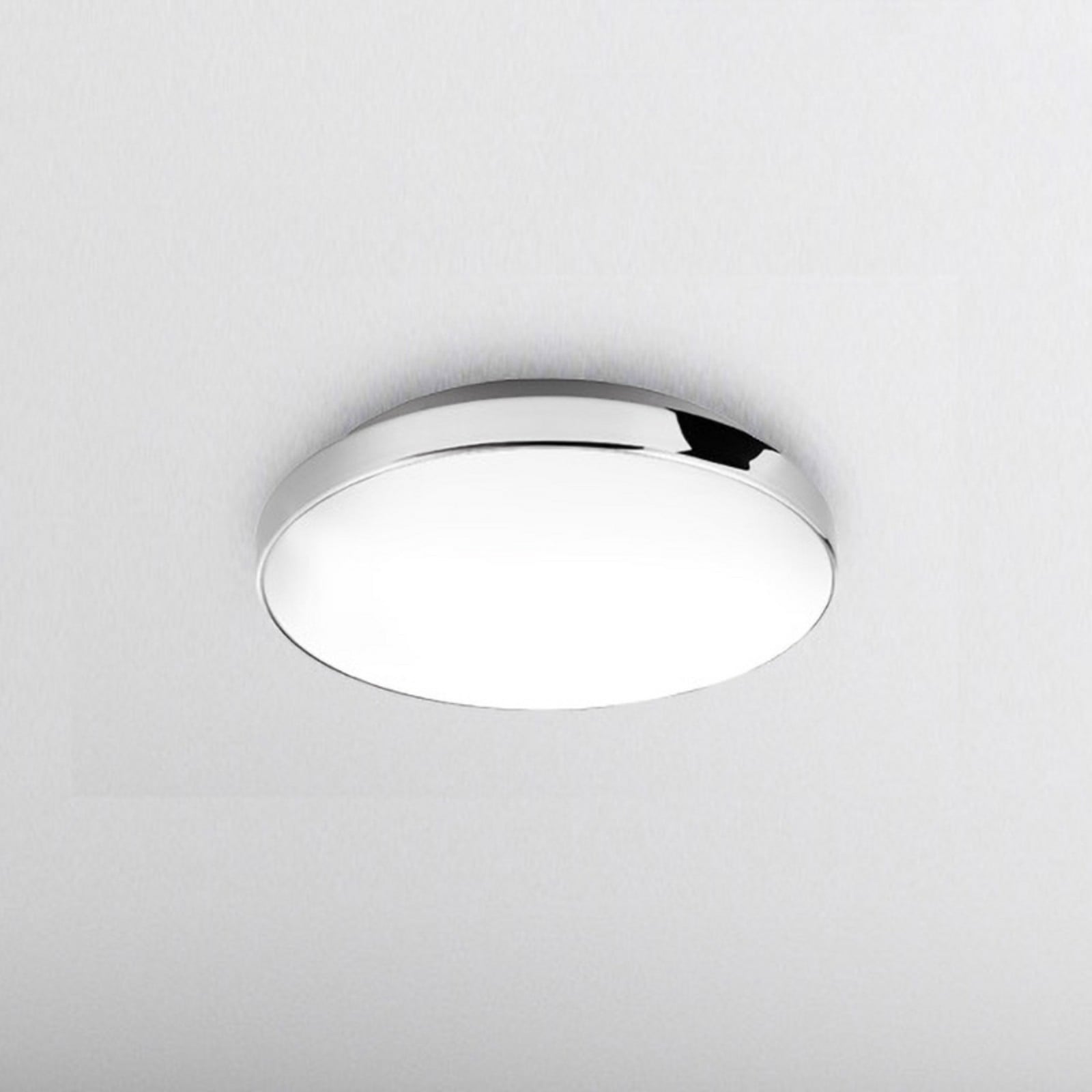 Malbona LED stropna svjetiljka, kromirani okvir, Ø 28,5 cm