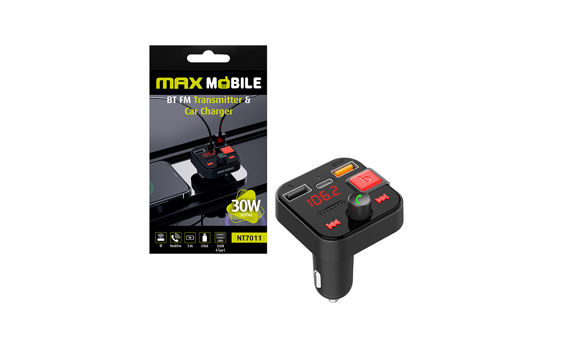 Max Mobile NT7011 auto FM odašiljač