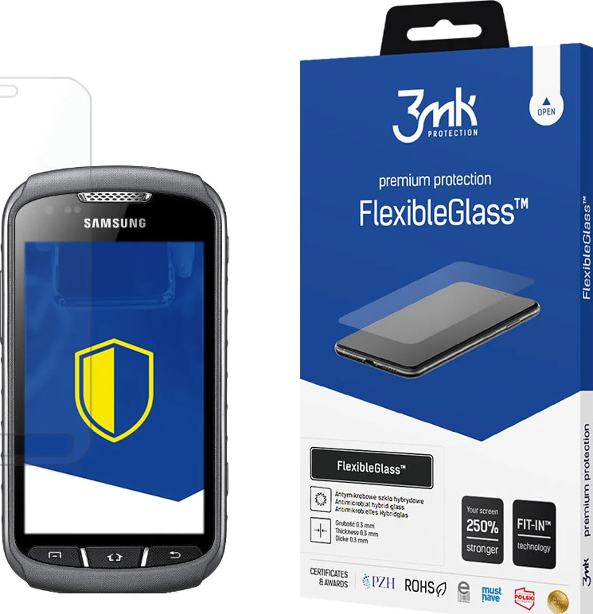 Zaštitno staklo 3MK FlexibleGlass Samsung G388F Xcover 3 Hybrid Glass