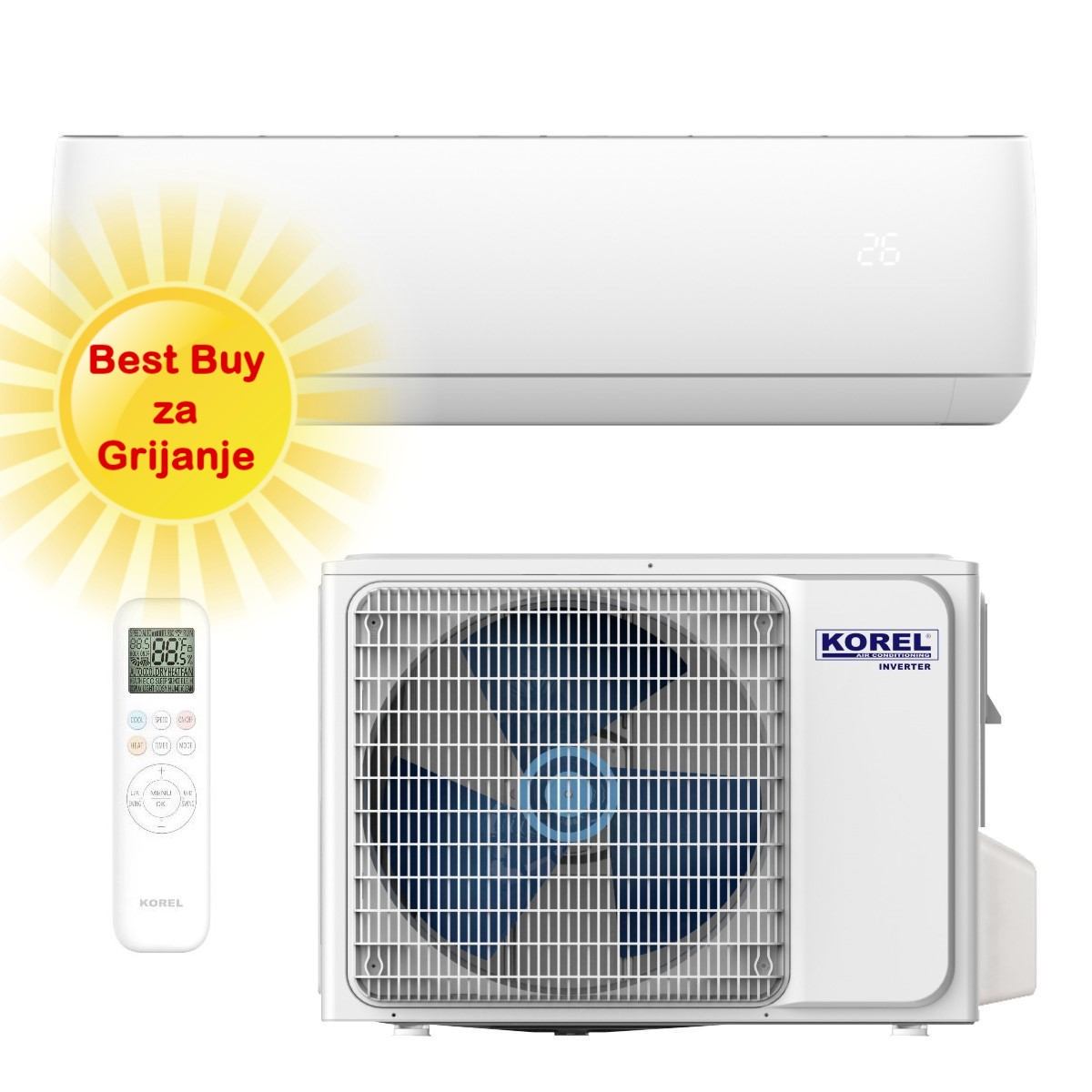 Korel Klima Uređaj 2,7Kw Ksaja-09Dceg R32