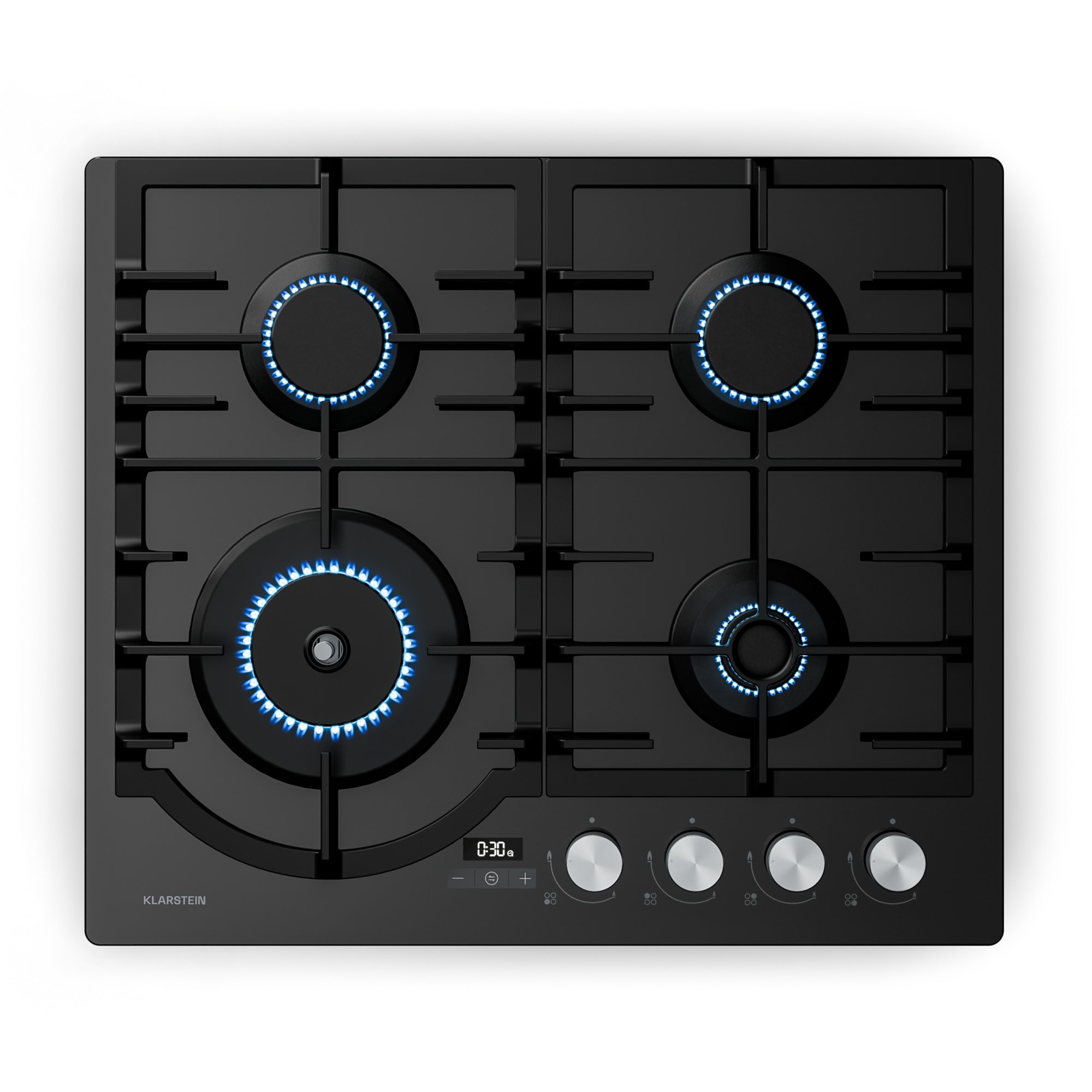 Klarstein Ignito plinsko kuhalo, 8 kW, od lijevanog željeza, tajmer, regulacija temperature