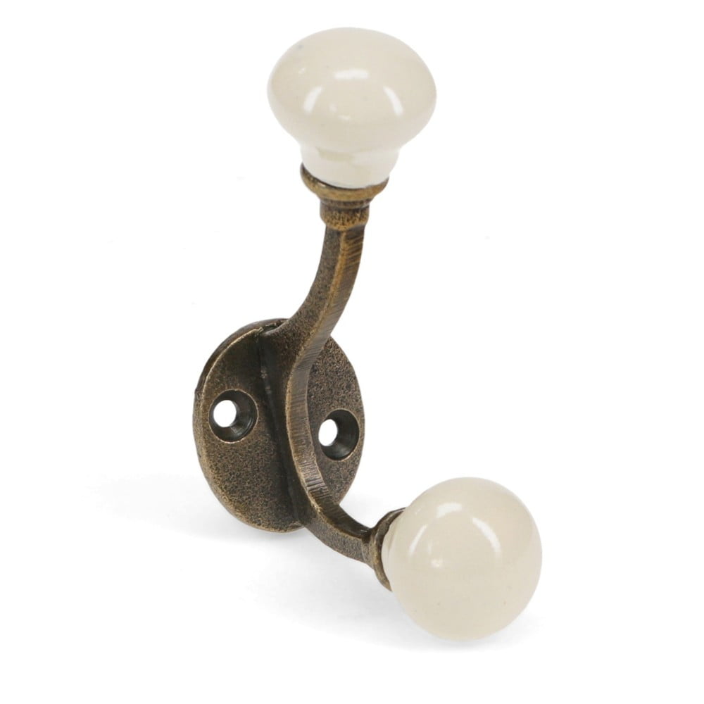 Krem metalna zidna vješalica 3 cm – Rex London
