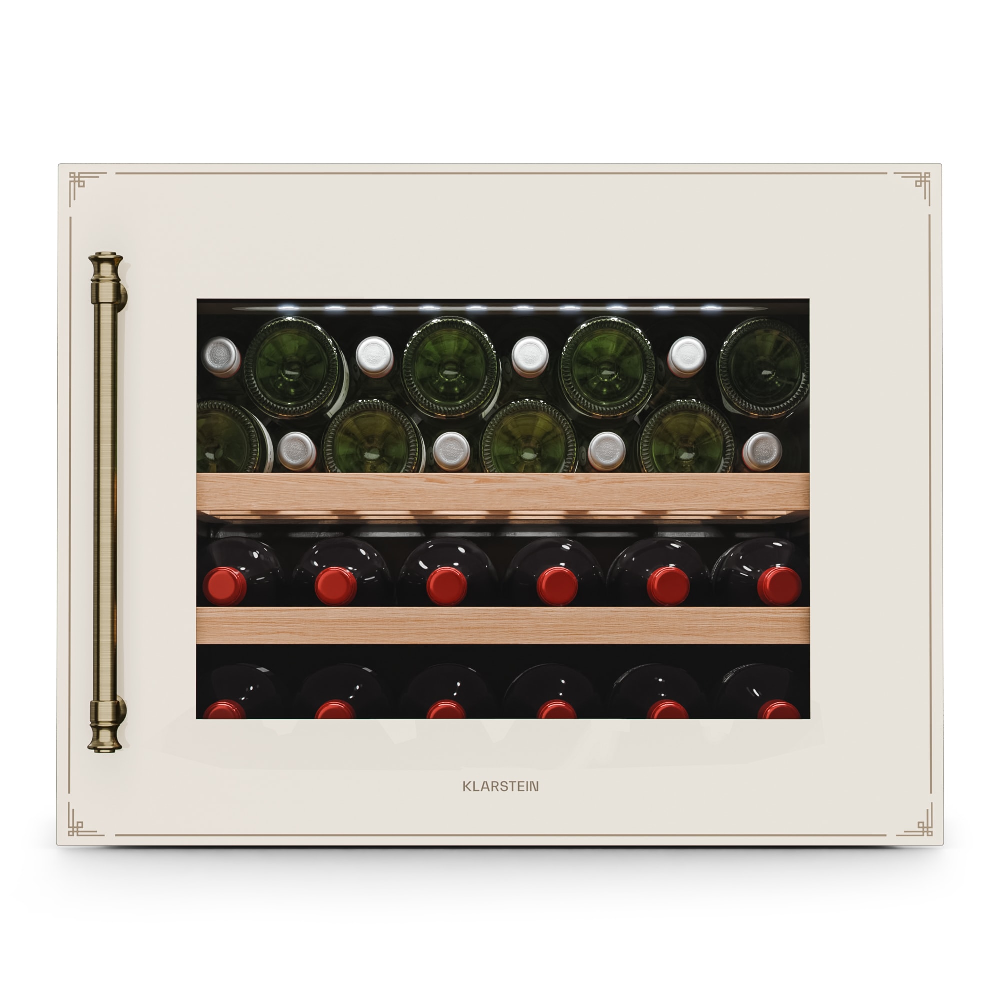 Klarstein Vinsider Victoria 28 hladnjak za vino, 28 boca, upravljanje na dodir, UV zaštita, LED, tihi rad, 2 police