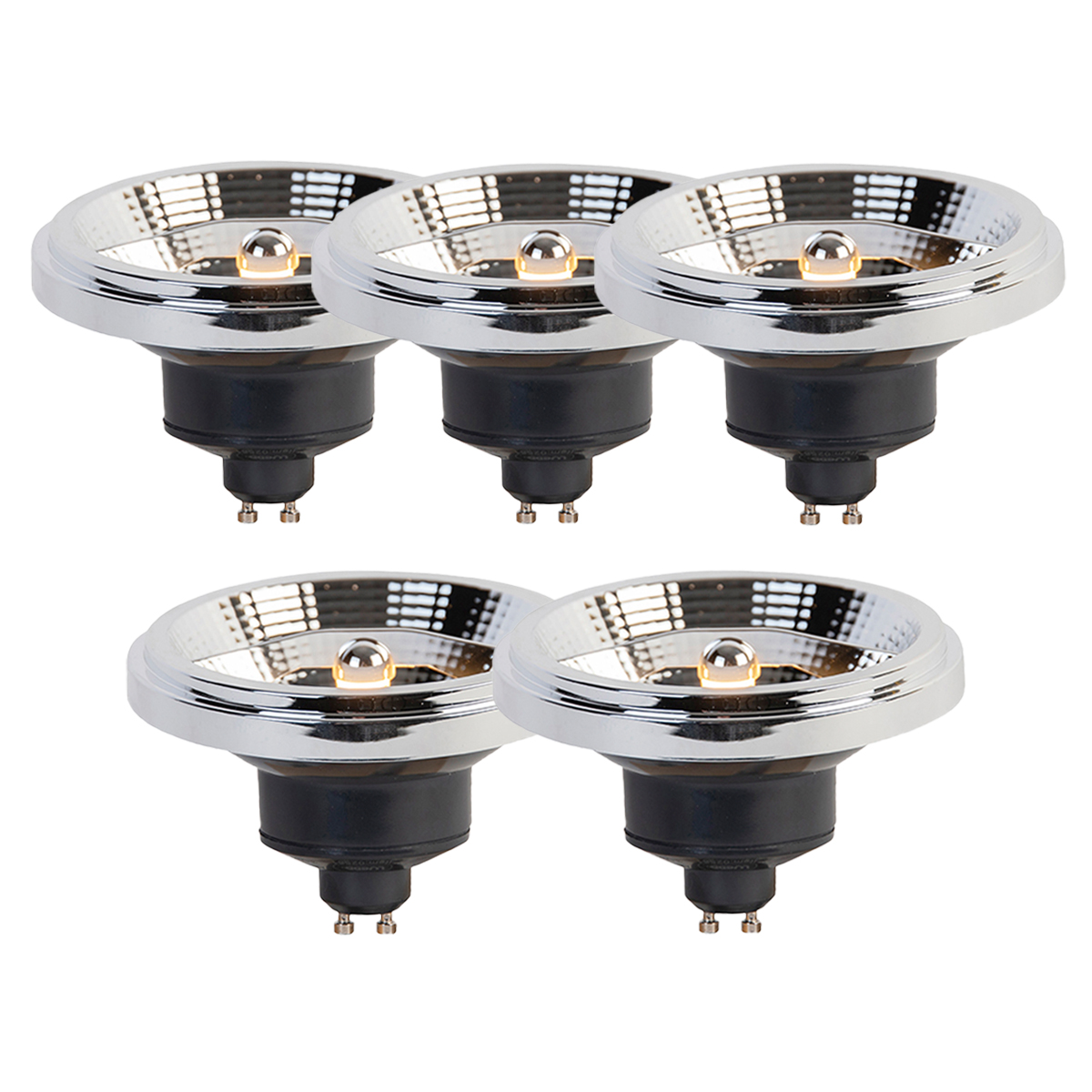 Set od 5 GU10 3-stupanjskih prigušivih LED žarulja AR111 11W 620lm 2000-3000K
