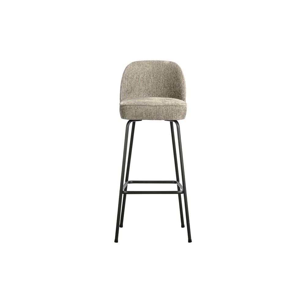 Krem baršunasta barska stolica (visine sjedala 79 cm) Vogue – WOOOD