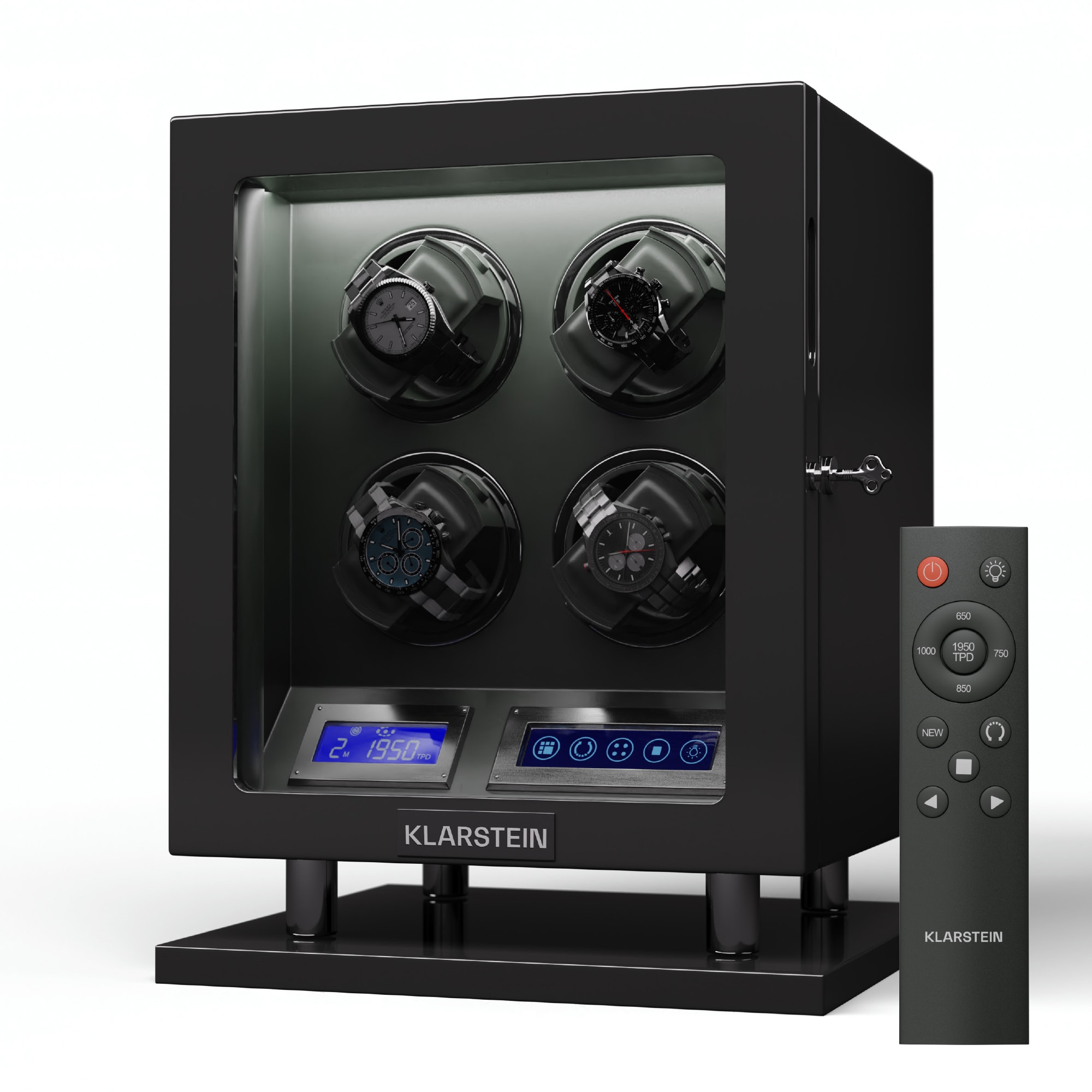Klarstein Verdon 4, navijač za sat, za 4 sata, 3 moda, 5 brzina, LED, daljinski upravljač