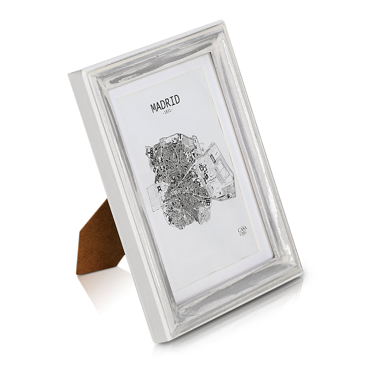 Casa Chic Lancaster, okvir za slike, pravokutni, fotografije 17 x 12 cm, nosač, drvo