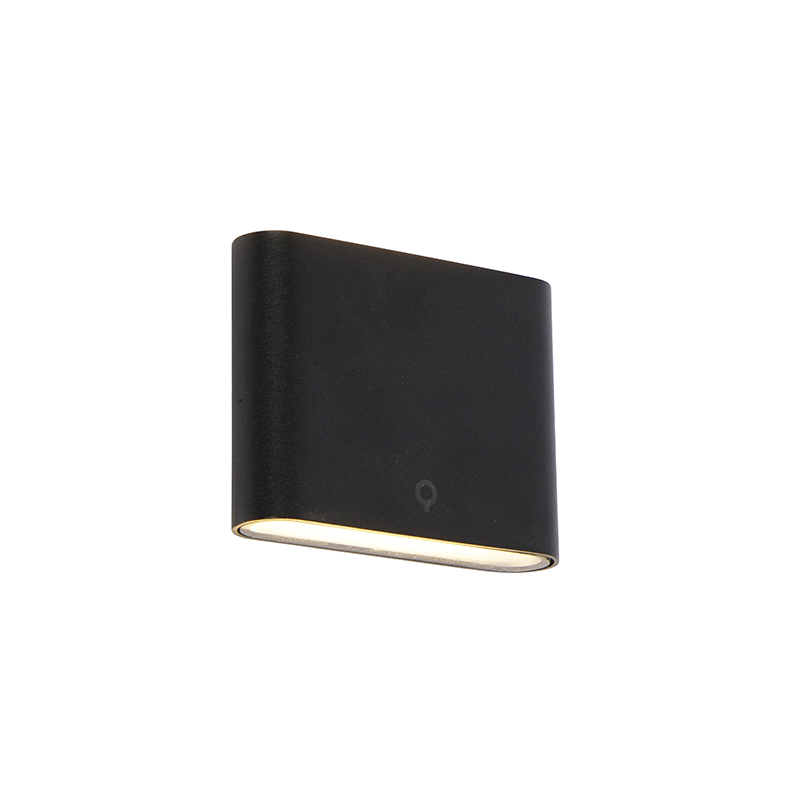 Moderna vanjska zidna svjetiljka crna 11,5 cm s ugrađenom LED IP65 - Batt