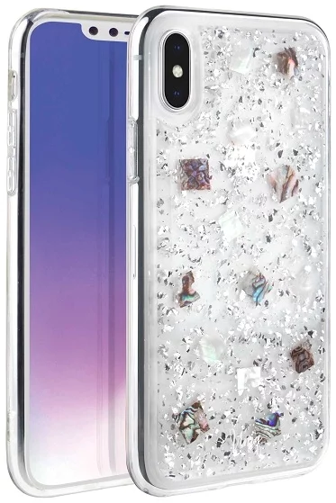 Maska UNIQ Lumence Clear iPhone Xs Max silver (UNIQ-IP6.5HYB-LUMCSIL)