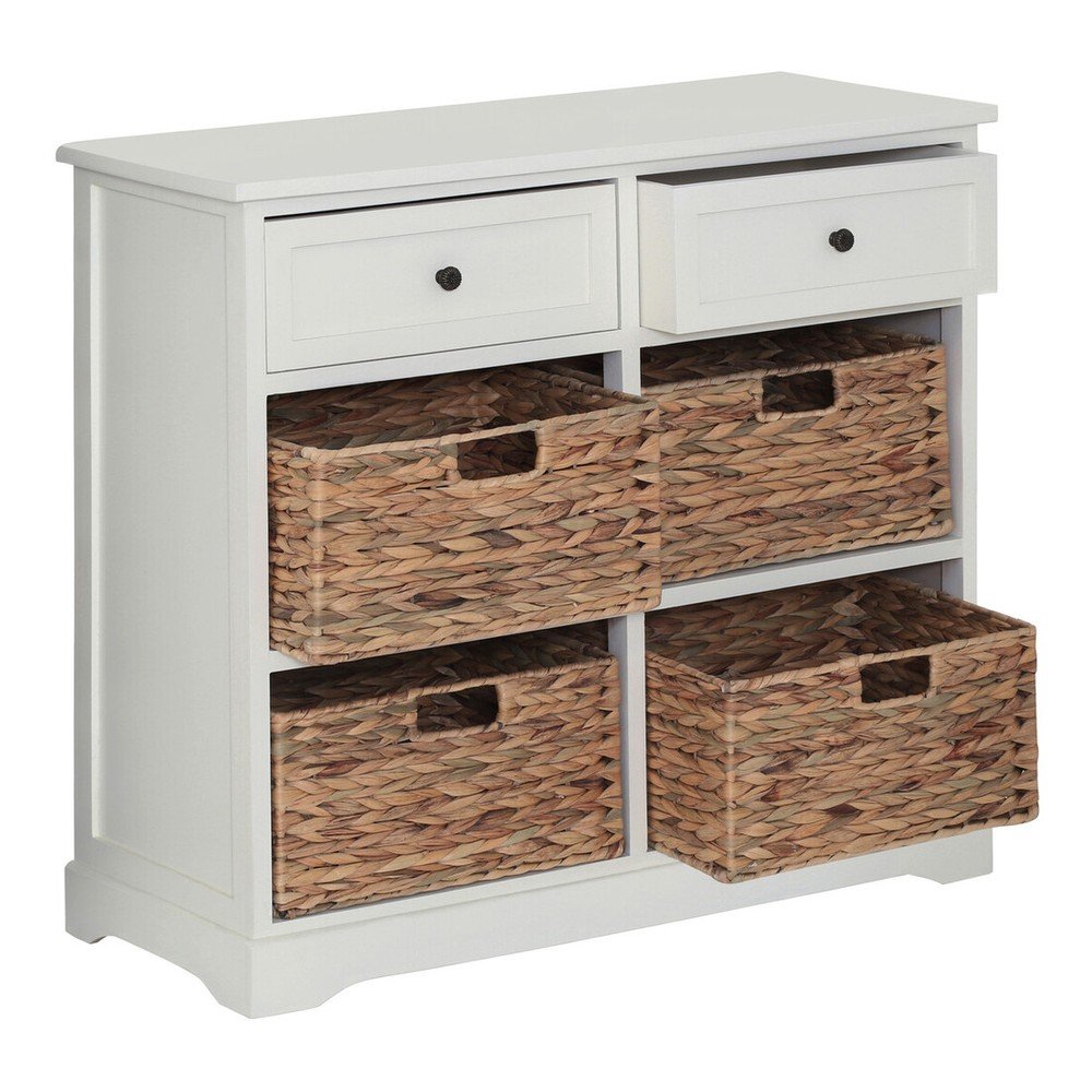 Komoda od masivne paulovnije boje slonovače 76x70x33 cm Vermont – Premier Housewares