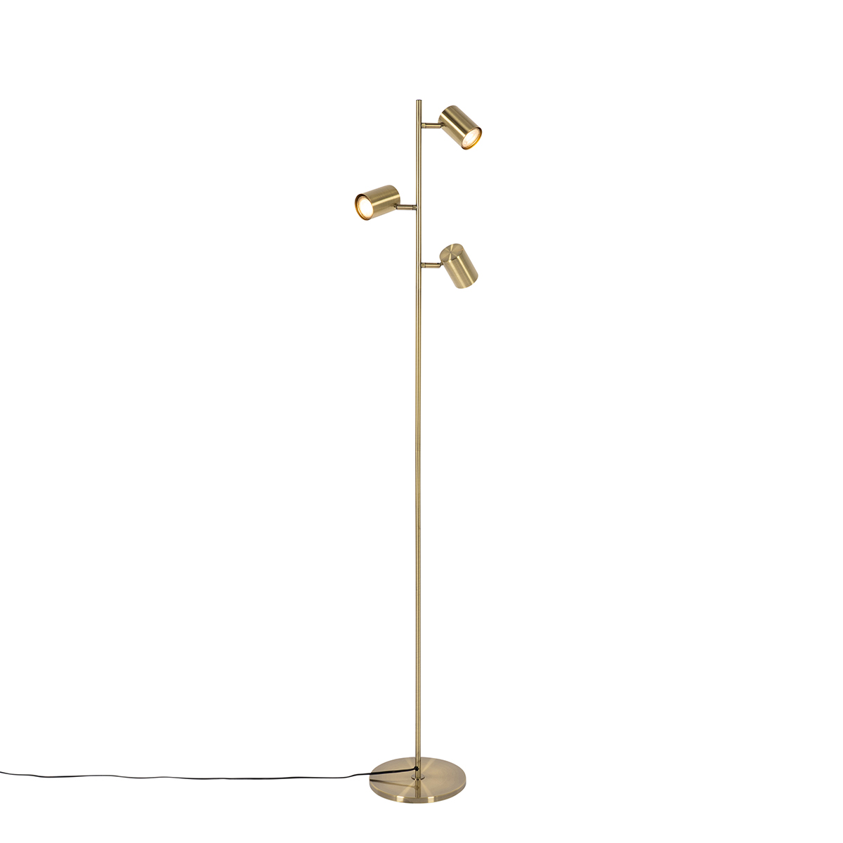 Moderna podna lampa brončana 3-svjetla - Jeana