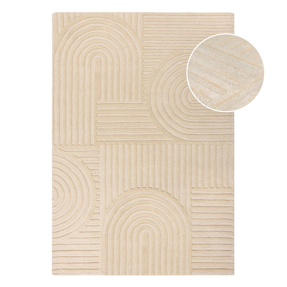 Bež vuneni tepih 200x290 cm Zen Garden - Flair Rugs