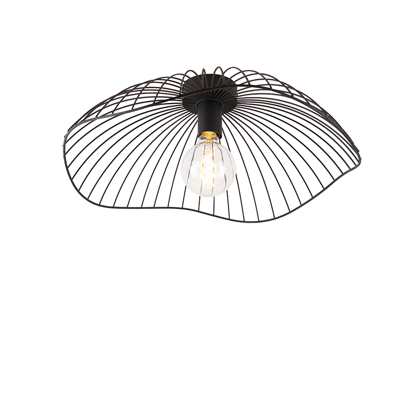 Dizajnerska stropna svjetiljka crna 50 cm - Pua