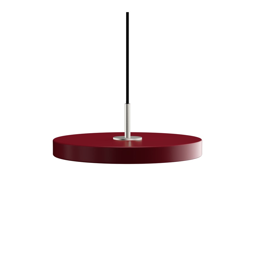 Crvena LED viseća svjetiljka s metalnim sjenilom ø 31 cm Asteria Mini – UMAGE