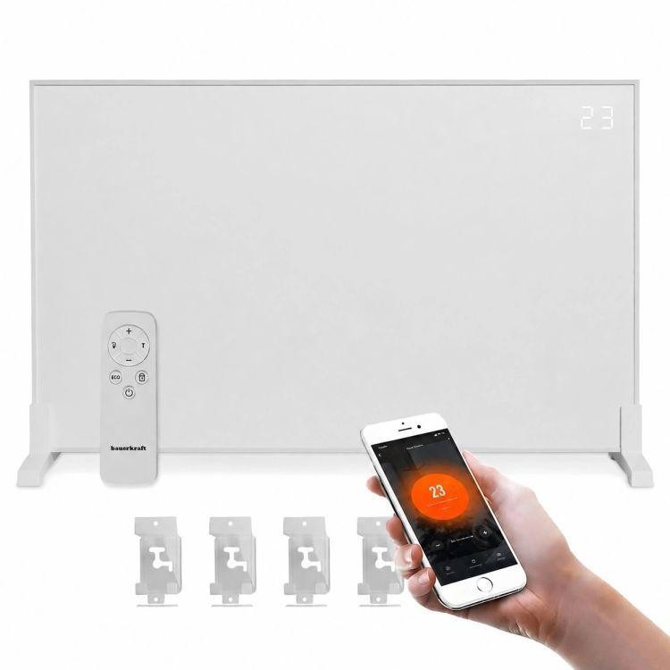 Infracrveni grijač s LED zaslonom 60x120 cm, 1200 W, WIFI