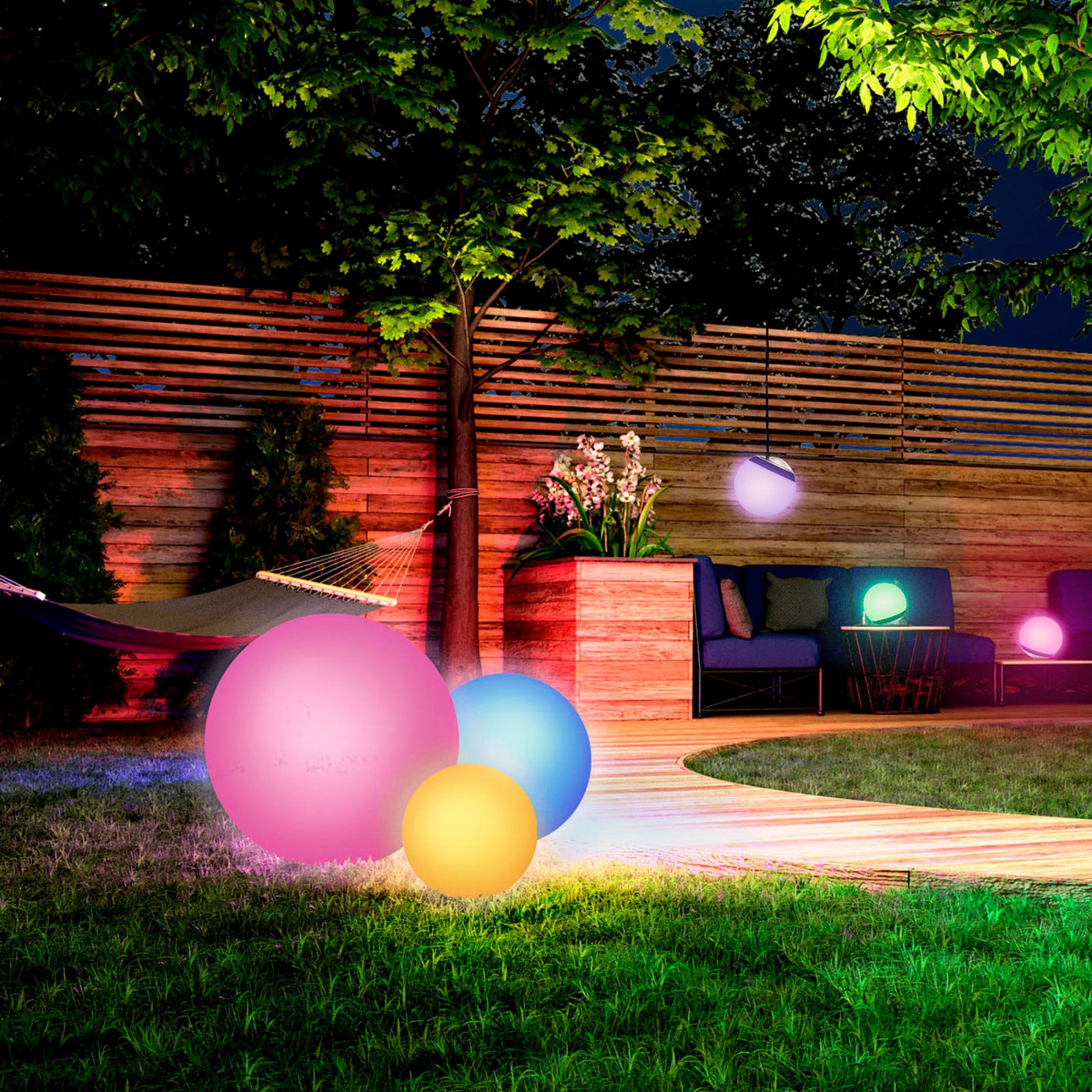 Müller Licht ton Calluna Solar, CCT, RGB, Ø 45 cm