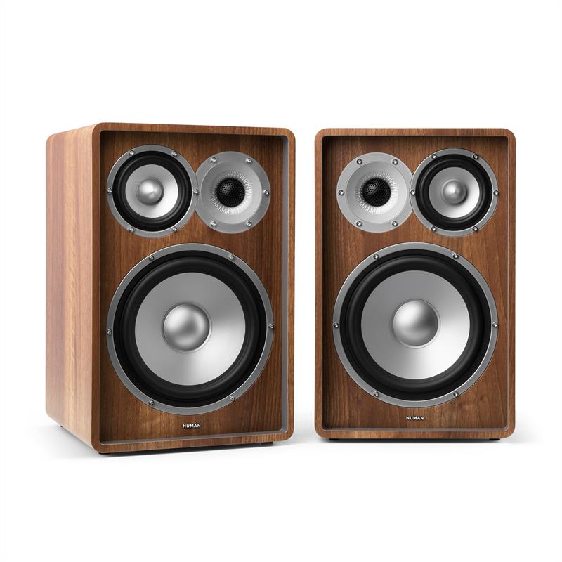 Numan Retrospective 1978 MKII, 3-way zvučnici za policu, orah