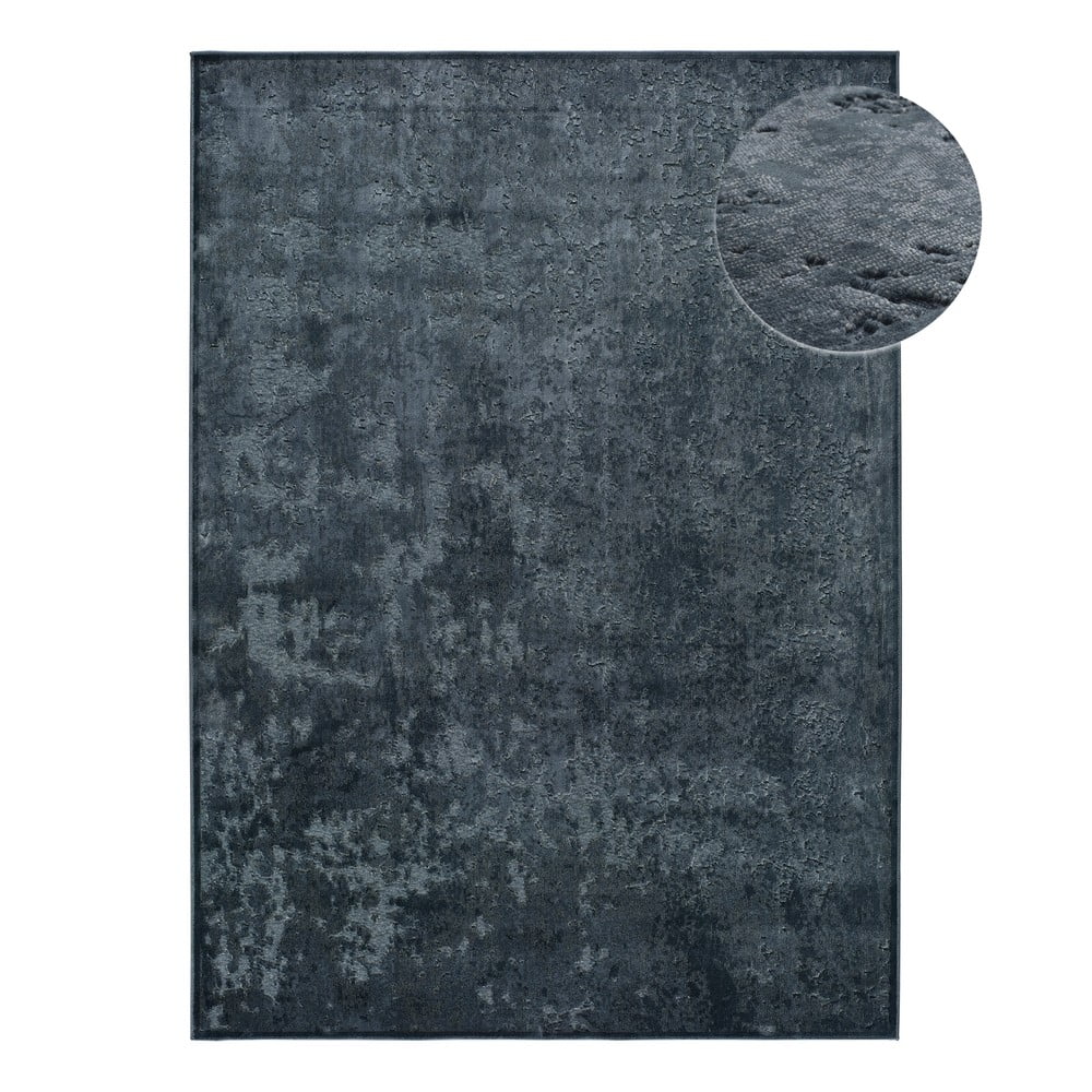 Plavi viskozni tepih Universal Margot Azul, 140 x 200 cm