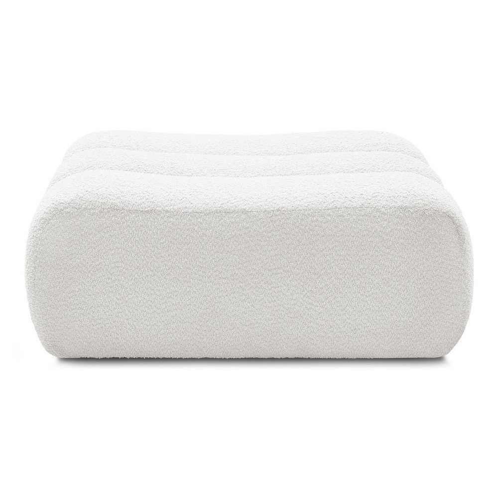 Bijeli tabure od bouclé tkanine Azra – Bobochic Paris