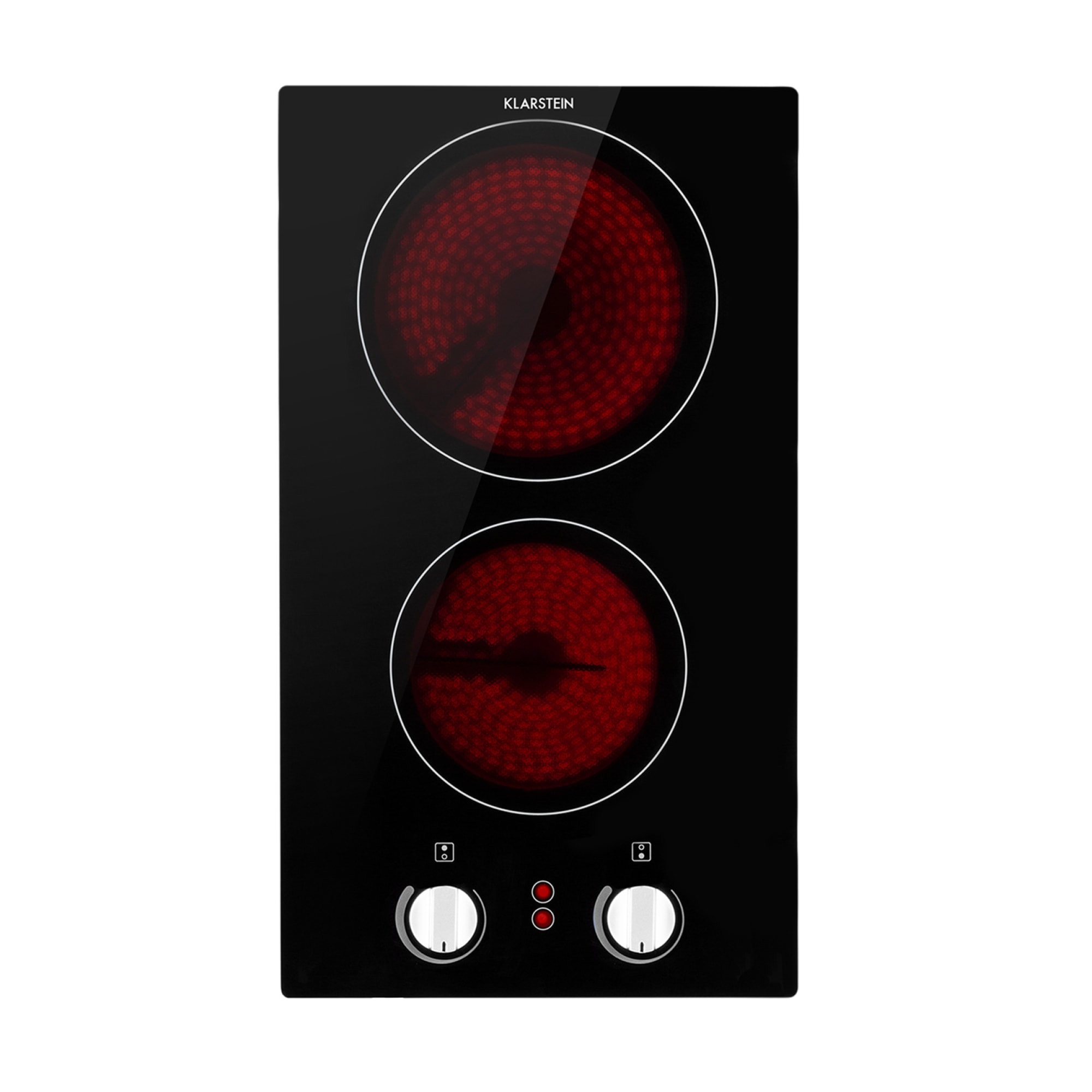 Klarstein EasyCook Domino, staklokeramička ploča za kuhanje, 3000 W, okretni regulator, crna