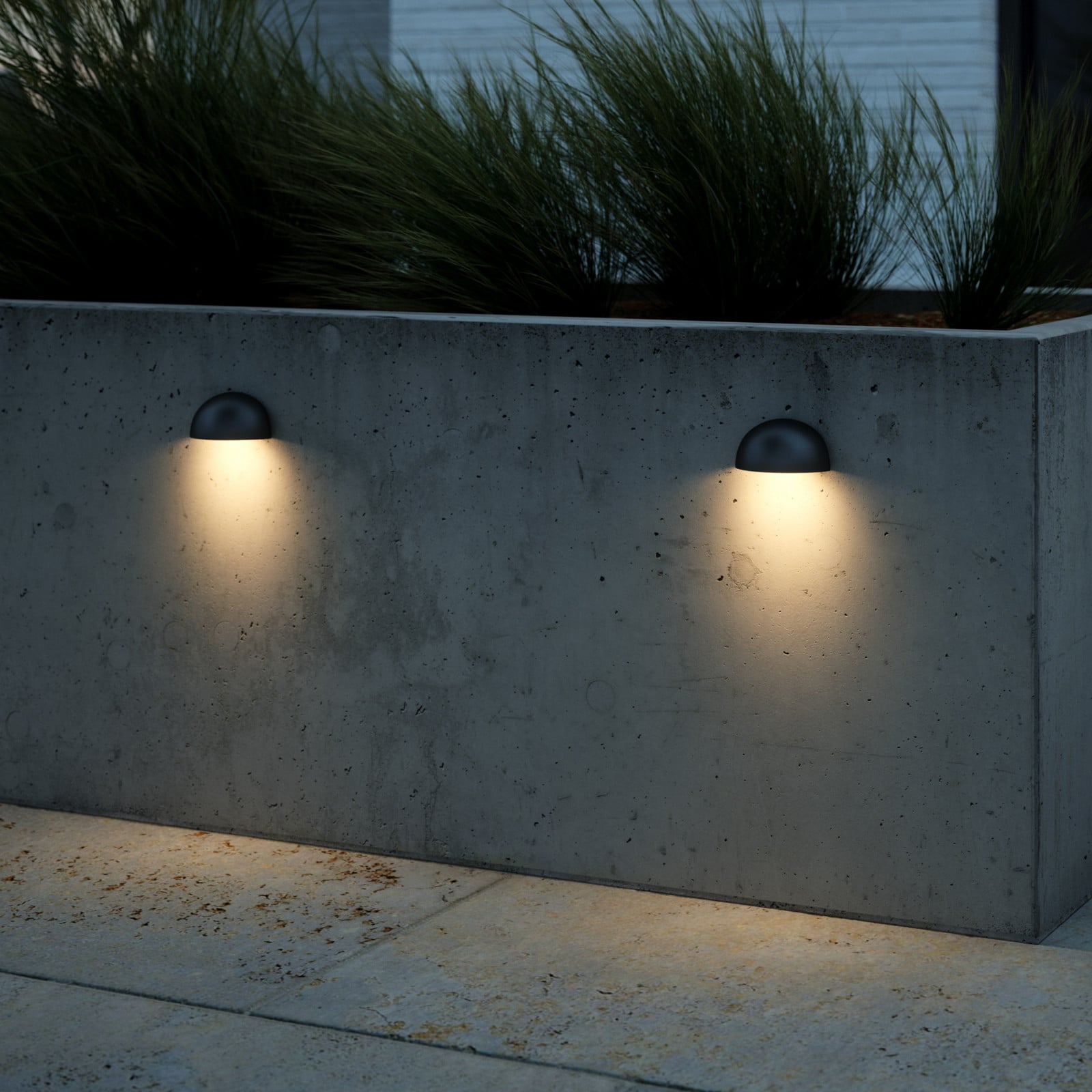 Scorpius vanjska zidna svjetiljka od plastike, crna