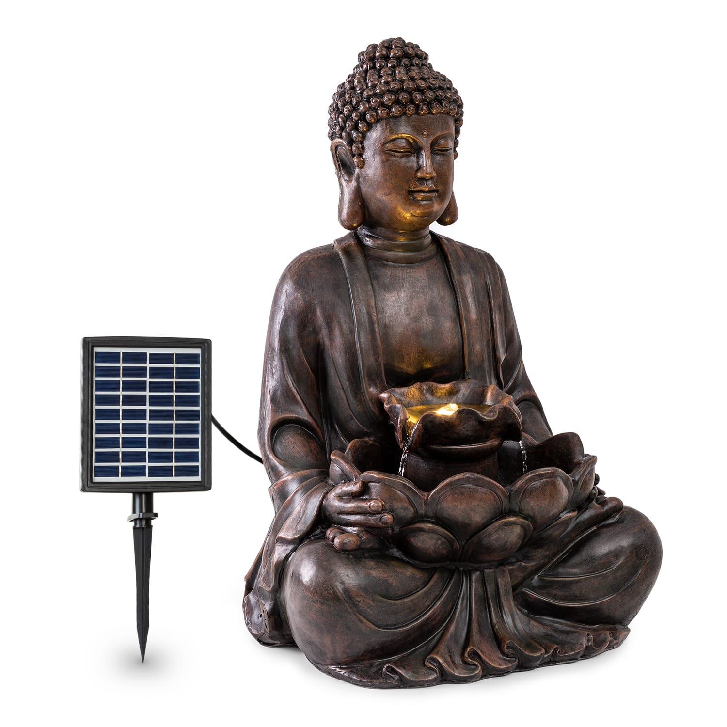 Blumfeldt Dharma, solarna fontana, LED, 48 × 72 × 41 cm (Š × V × D), poliresin