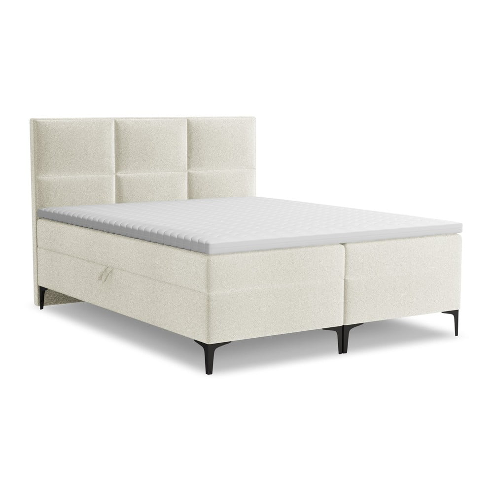 Bež boxspring krevet s prostorom za odlaganje 160x200 cm Pakalana – Makamii