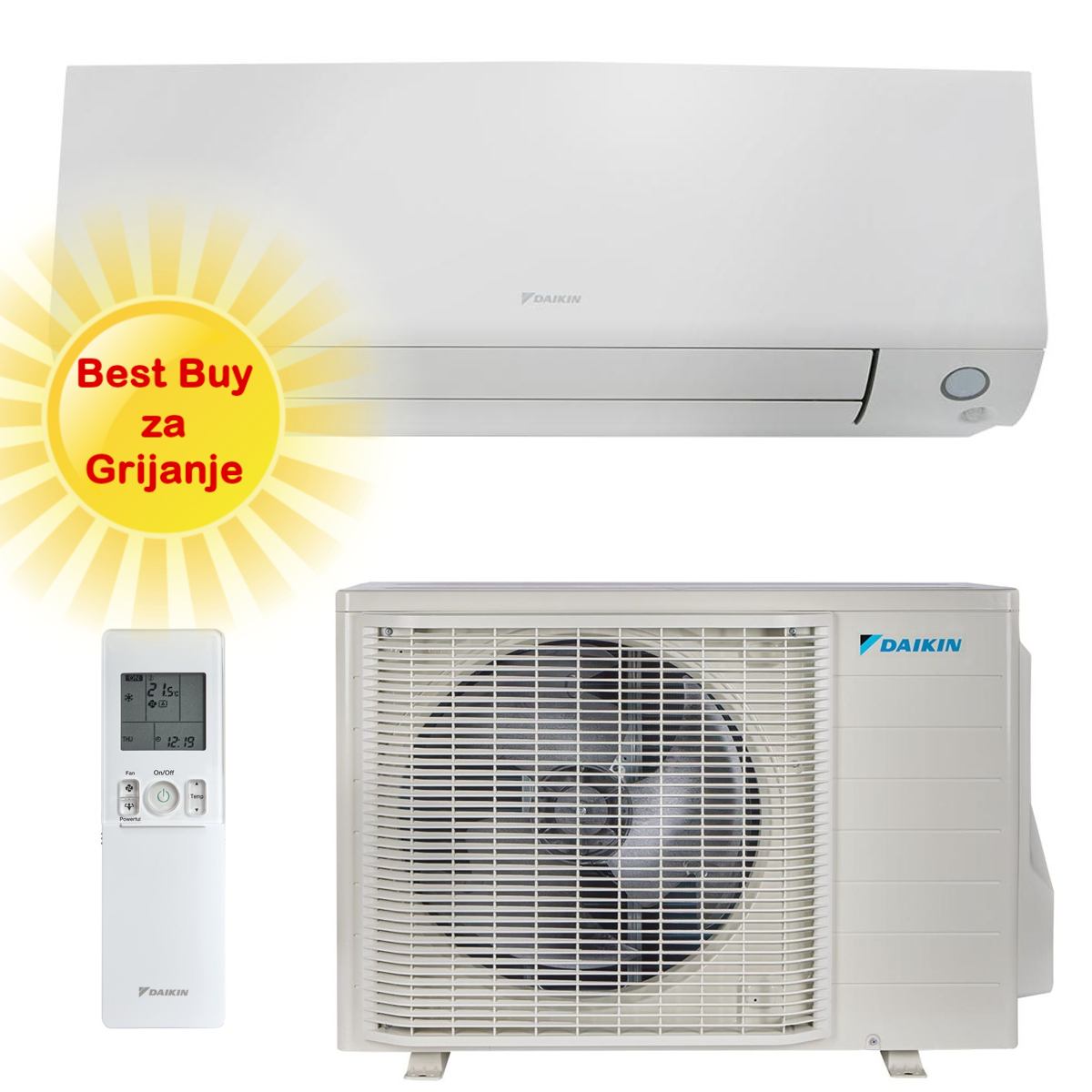Daikin Klima Uređaj 4Kw Ftxtm40A/Rxtm40A - Optimiziran Za Grijan