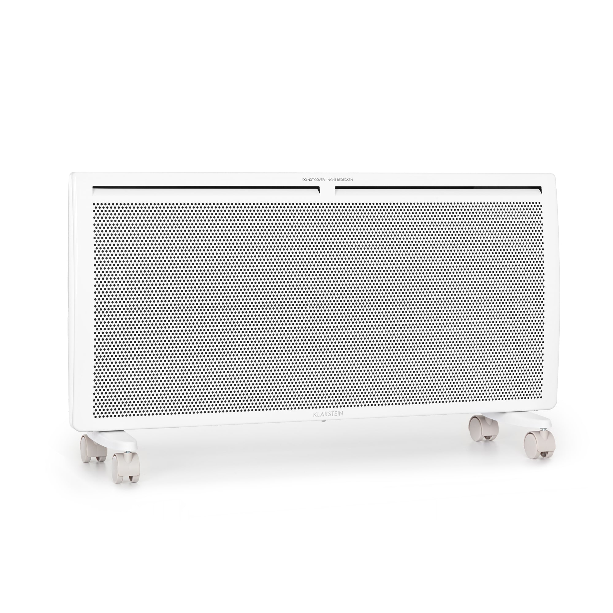 Klarstein Hot Spot Slimcurve Double Wave, 2u1 grijalica, 2000 W, tjedni tajmer, bijela