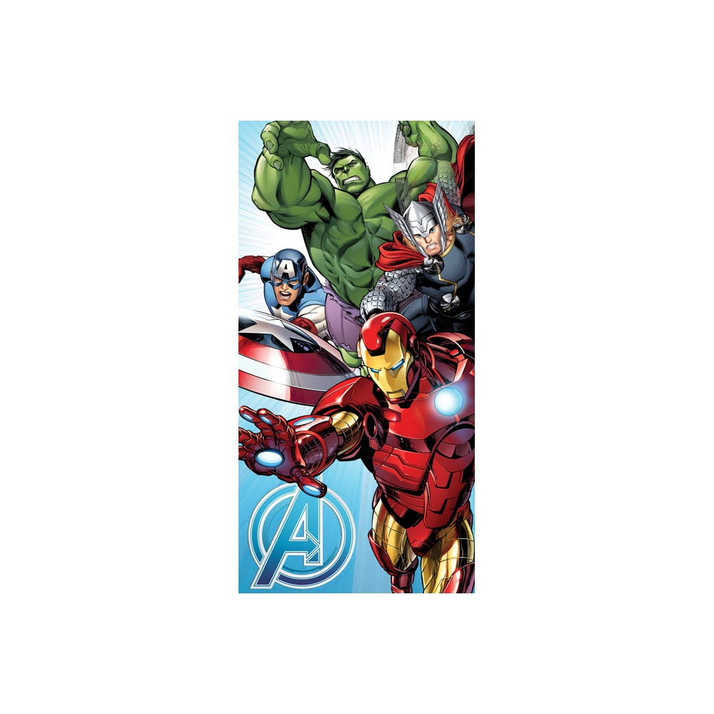 Pamučan dječji ručnik 70x140 cm Avengers "Light Blue" – Jerry Fabrics