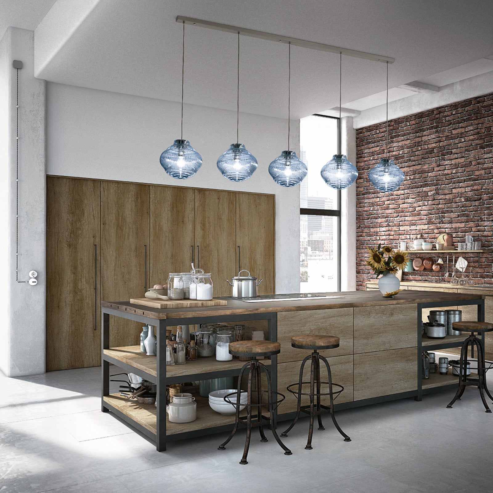 Bonnie visilica 130 cm svijetlo plava