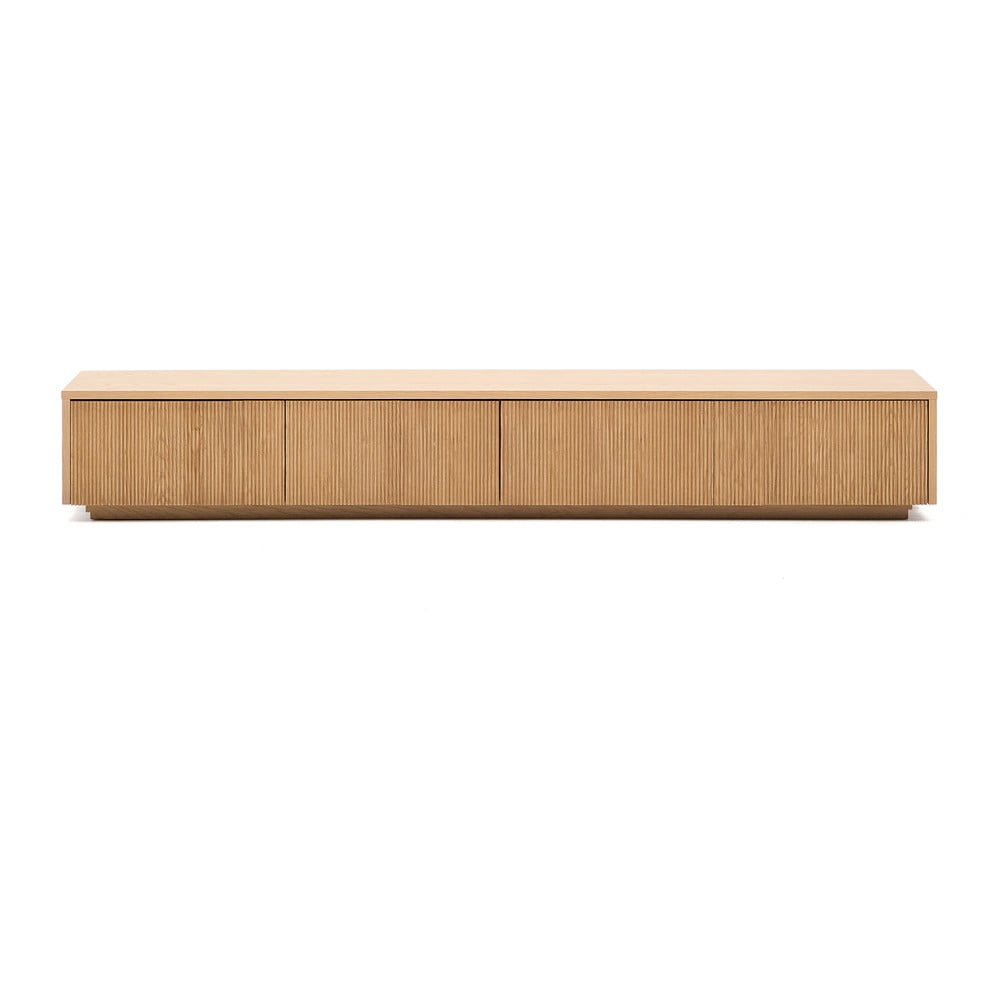 TV komoda u dekoru hrasta u prirodnoj boji 200x30x40 cm Helvine – Kave Home