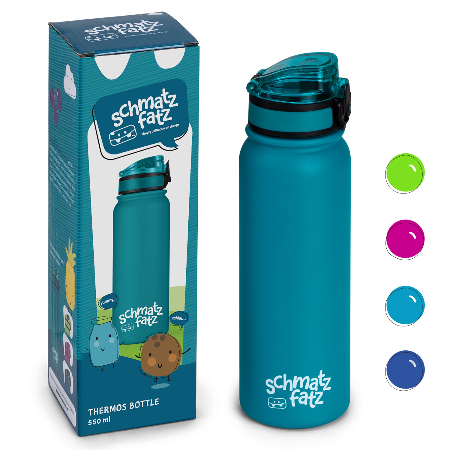 Klarstein Wakaba termos 550 ml izrađen od nehrđajućeg čelika Tritan BPA-Free