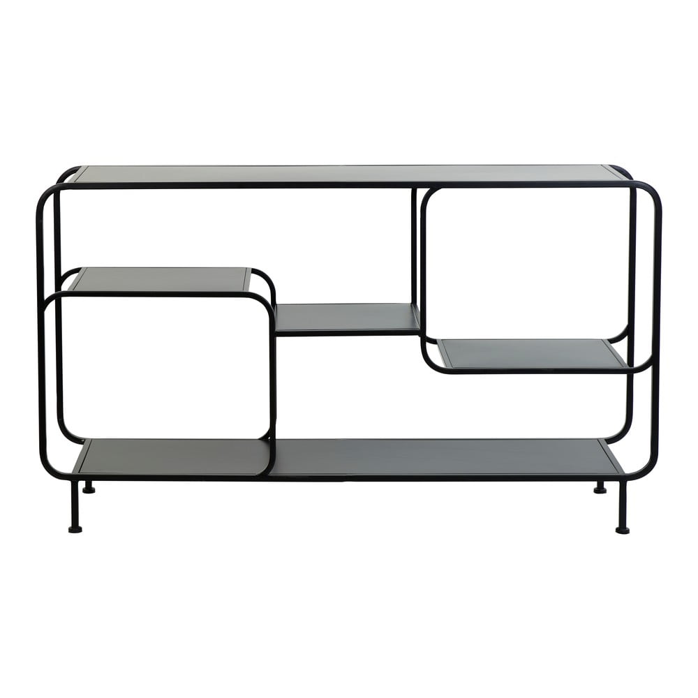 Crna metalna polica za knjige 141x81,5 cm Winston - Light & Living