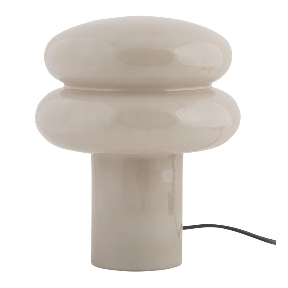 Bež staklena stolna lampa (visina 24 cm) Incesante – Leitmotiv