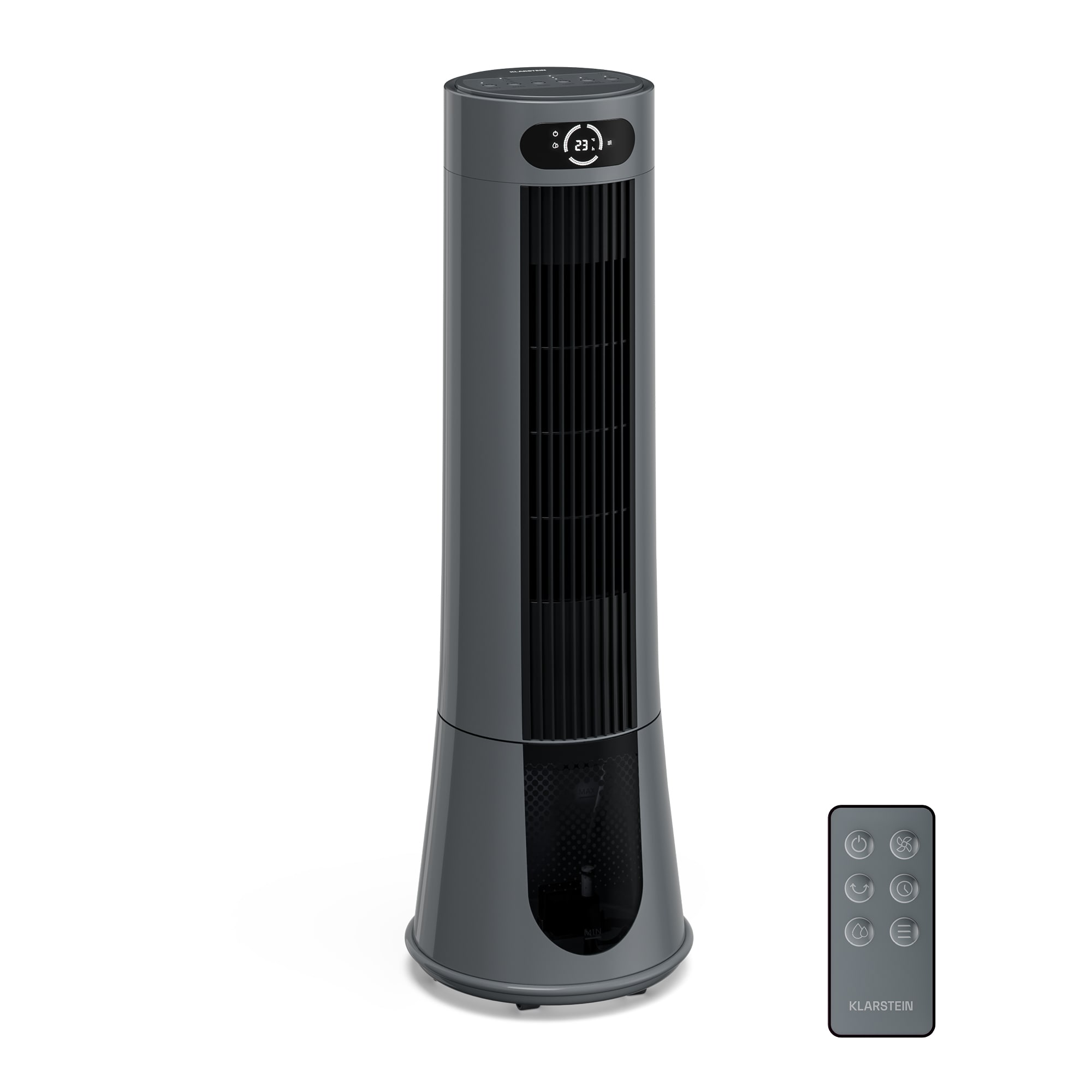 Klarstein Frost rashlađivač zraka s vodenim hlađenjem | 200 m³/h | 7 L | 20 m² | 2 rashladna umetka | 4 načina rada | 45 W