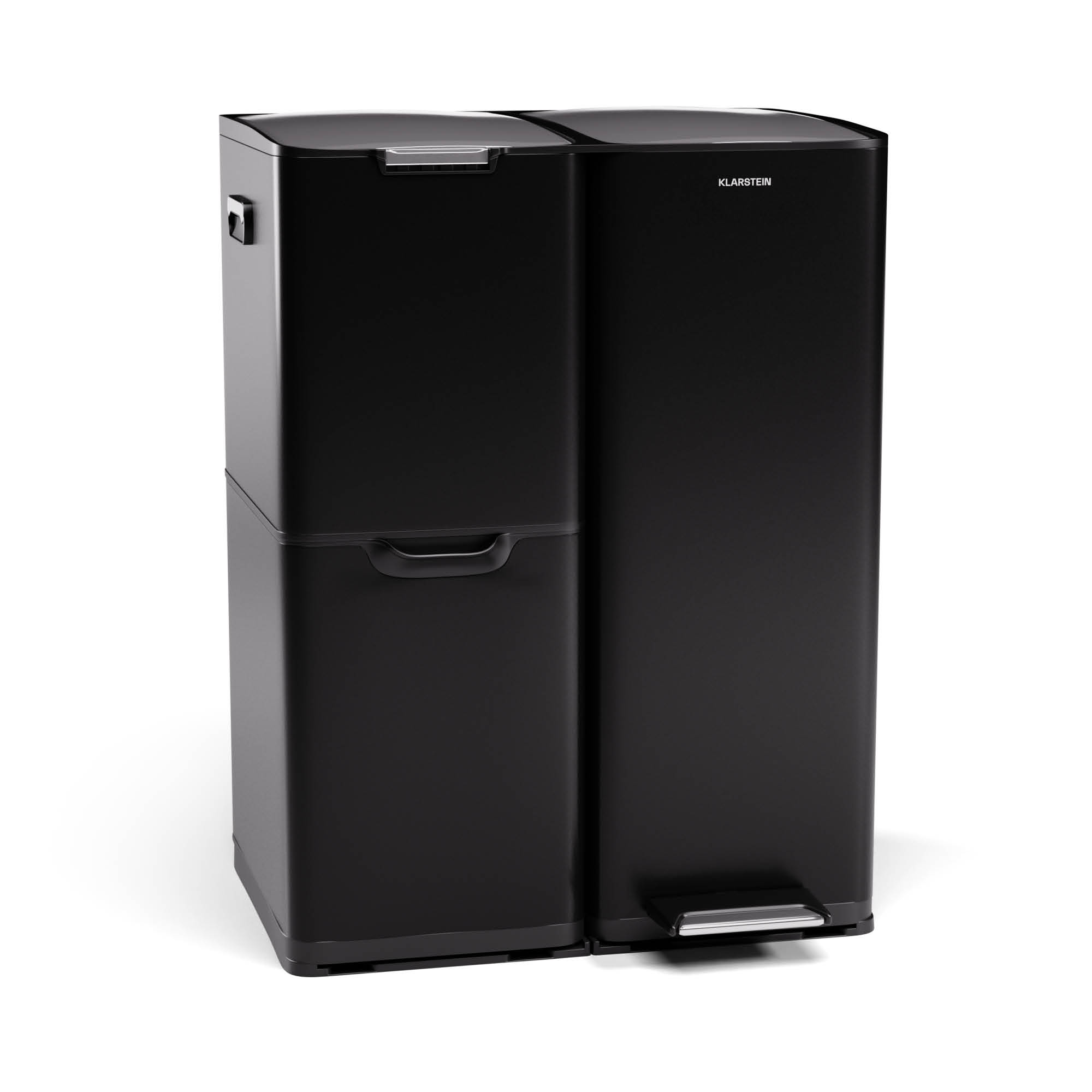 Klarstein Tiyo 3 u 1 kanta za smeće 60 litara, uklonjiva košara s mekim zatvaranjem