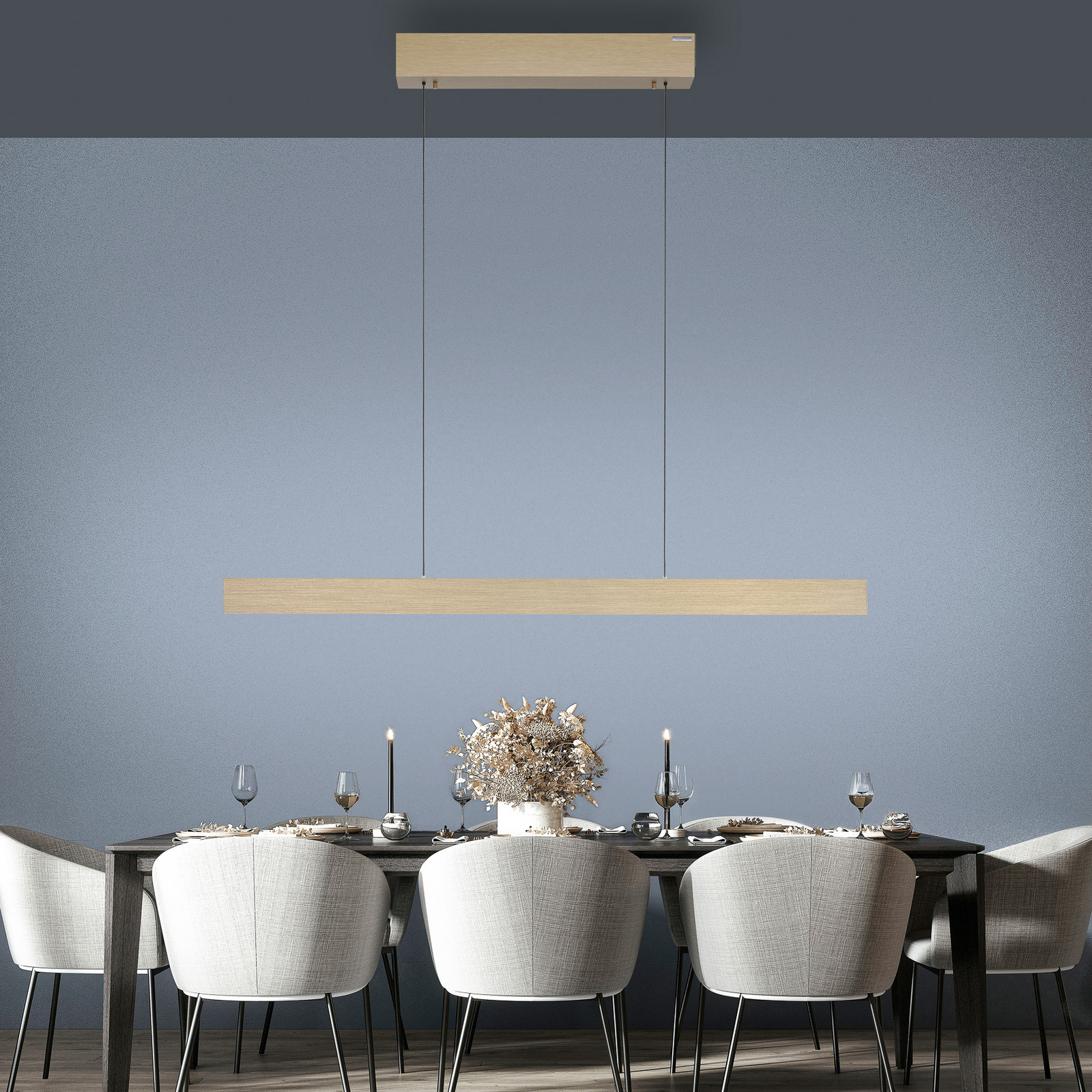 PURE E-Motion LED šipkasta visilica, CCT, zlatna