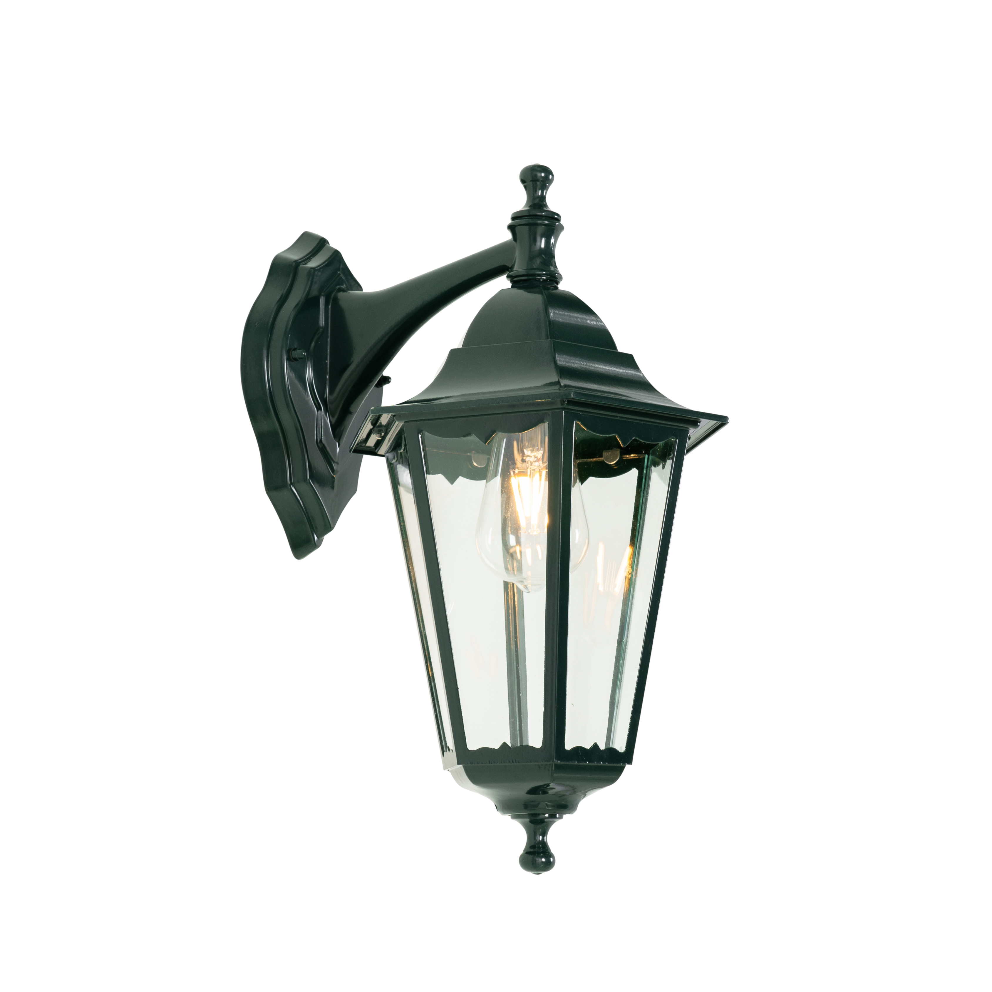 Klasična vanjska zidna lampa tamno zelena IP44 - New Orleans down