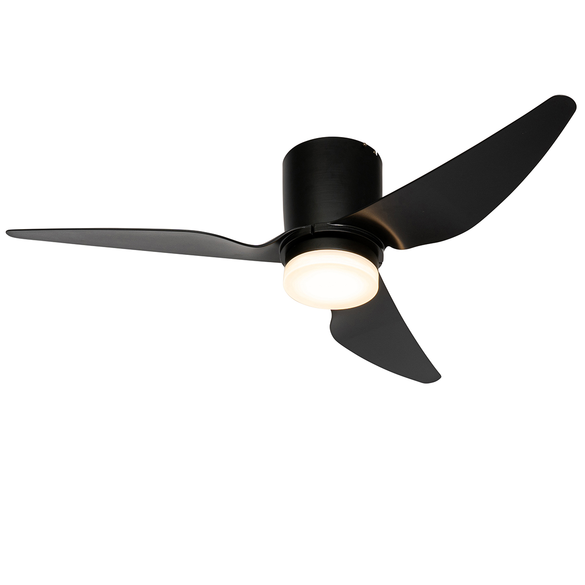 Stropni ventilator crni 123 cm uklj. LED prigušiva s daljinskim upravljačem - Patty
