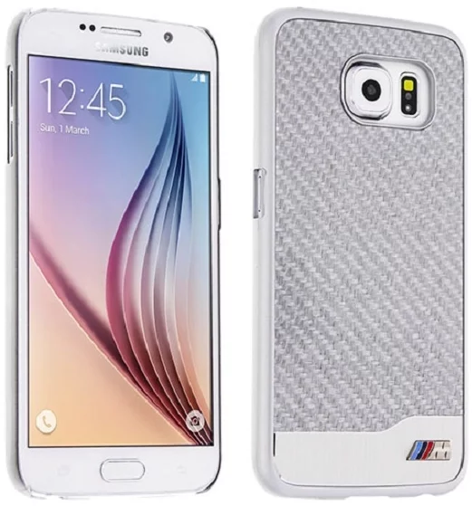 Maska BMW - Samsung Galaxy S6 Hardcase - Silver (BMHCS6MDCS)