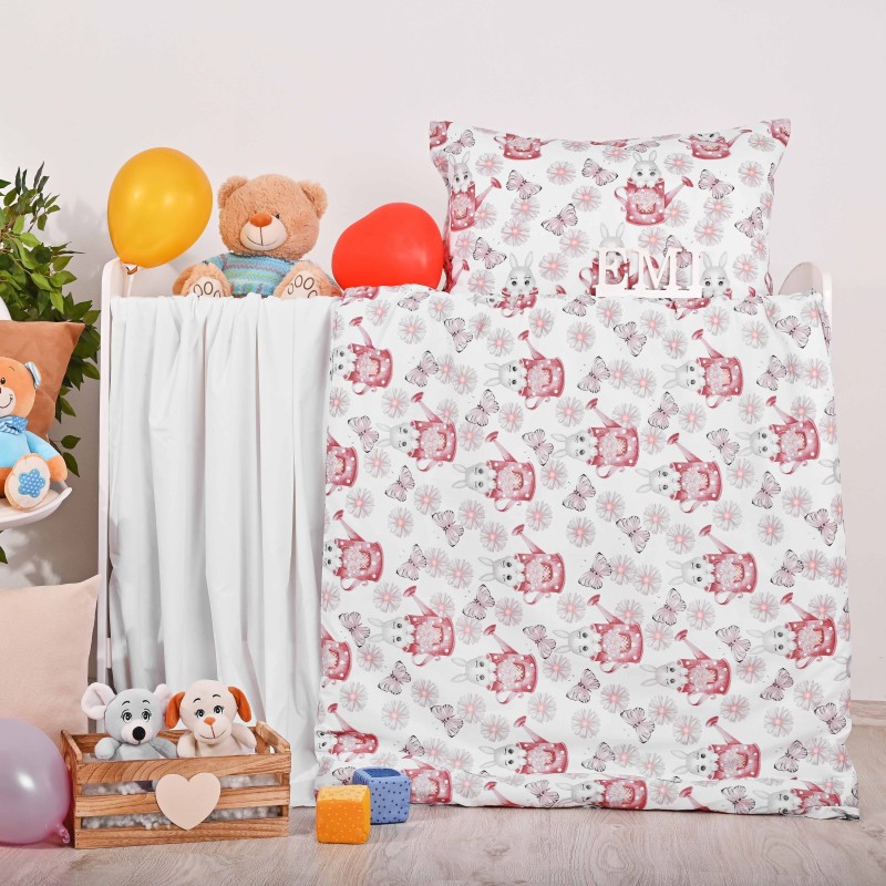 Dječja pamučna posteljina Bunny EMI, Dječji set 90x130 + 45x65