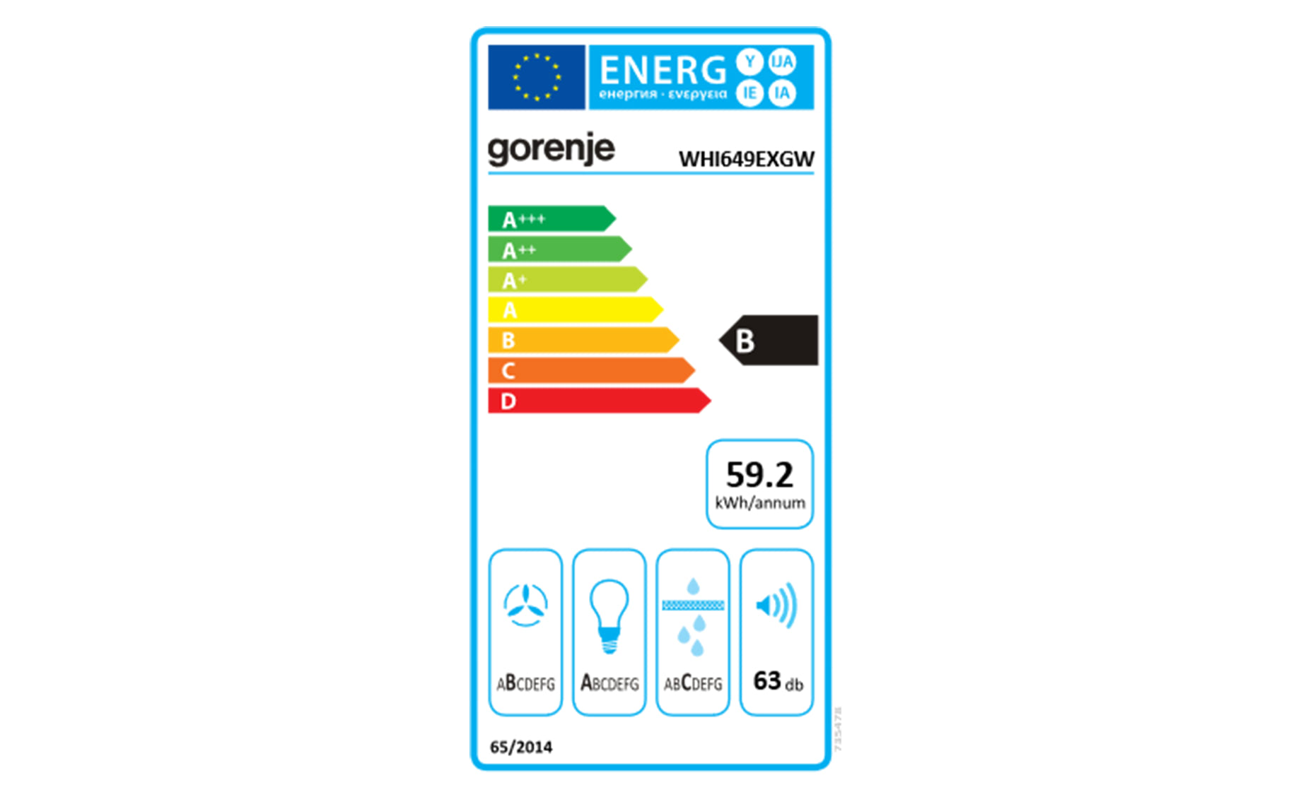 Gorenje TH60E3X kuhinjska napa