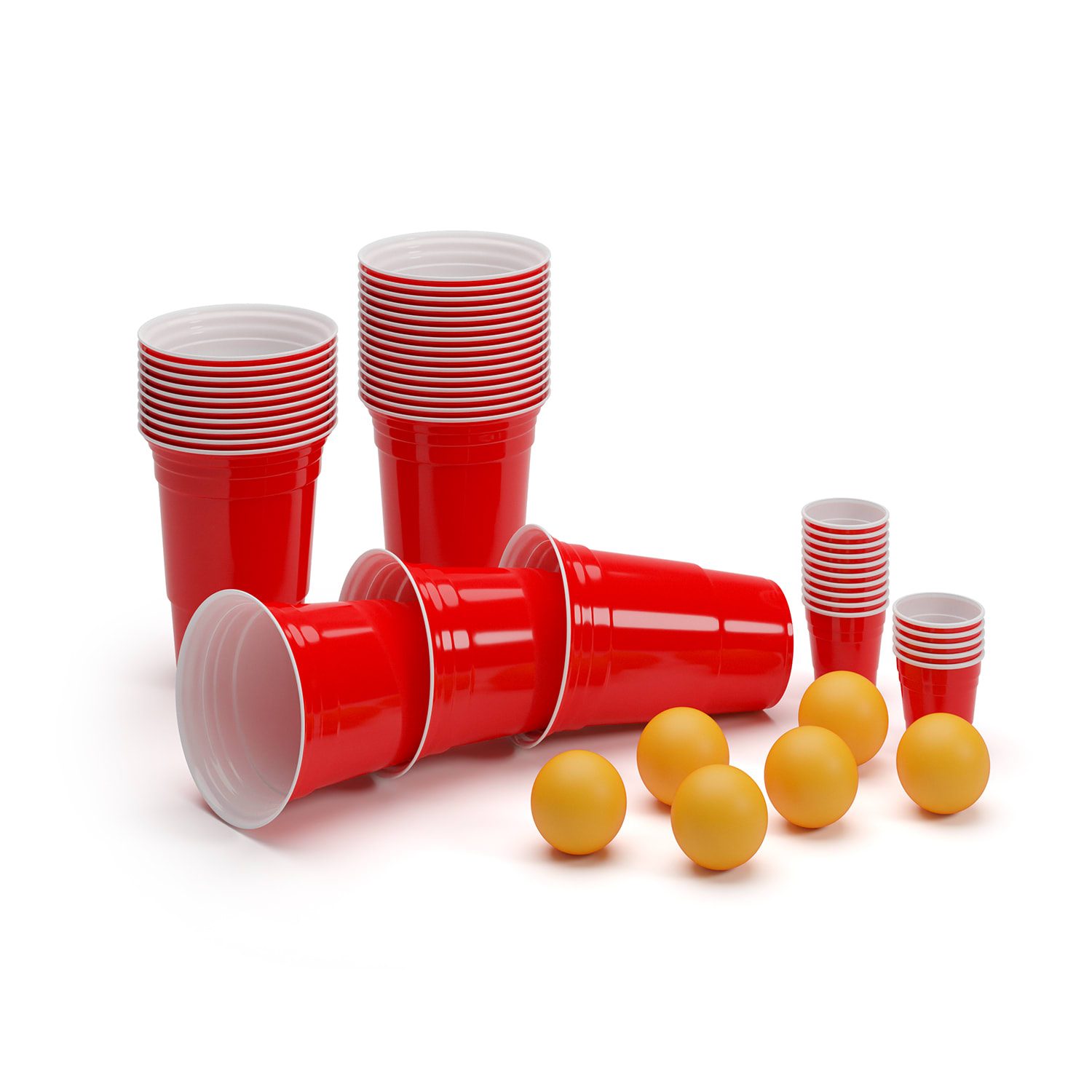 BeerCup Federer Ultimate Beer Pong party paket, Red Cups, Shot Cups, uključujući lopte